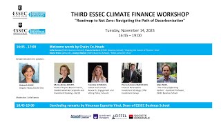 Third ESSEC Climate Finance Workshop  November 14 2023 [upl. by Assed410]