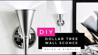 How To Make A Beautiful amp Easy Wall Sconce  Home Decor Affordable Lighting Ideas [upl. by Jann631]