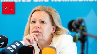 Will ständig „hart durchgreifen“ Wie sich Faeser zur MaulheldenMinisterin macht [upl. by Symon446]