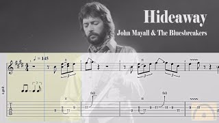 Hideaway  John Mayall amp The Bluesbreakers  Guitar Tab [upl. by Eednil95]