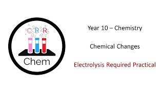 Electrolysis Required Practical  AQA GCSE ChemistryCombined Science [upl. by Annawoj]