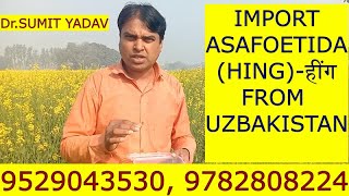 IMPORT ASAFOETIDA HING हींग FROM UZBAKISTAN [upl. by Nnire522]