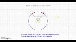 Angolo al centro di una circonferenza [upl. by Hcra865]