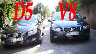 S80 V8 vs D5 BiTurbo  most powerful Volvo S80s race [upl. by Augusta915]