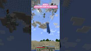 MI NOVIA ME ENSEÑA LA GRAVEDAD EN MINECRAFT minecraft ahorts gaming [upl. by Yxel]