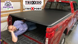 TruXport TruXedo tonneau cover installation on new Super Duty F250 F350 [upl. by Jeavons]