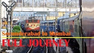 Full Journey in Secunderabad Mumbai LTT Duronto Express  DECCAN Plateau to BHOR Ghats [upl. by Zampino36]