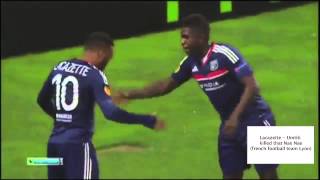 Lacazette  Umtiti OL killed that Nae Nae french football player [upl. by Hamil]