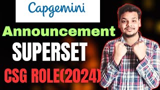 Capgemini Superset Hiring  OFF Campus Drive For 2024 Batch  Fresher Jobs  Latest Hirings [upl. by Asit]