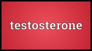 Testosterone Meaning [upl. by Eugatnom]