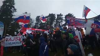 Slováci fandia Vlhovej  FutbalToursk [upl. by Htiekal]