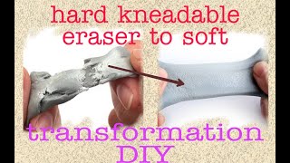 DIY HOW TO REUSE KNEADED ERASER HARD TO SOFTHOW TO STORE KNEADED ERASER kneadederaser [upl. by Hassi]