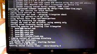 Porteus Linux  15 seconds into LXDE desktop [upl. by Enavi]