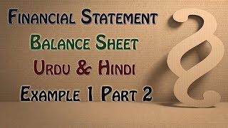 Financial Statement  Balance Sheet  Part 2 [upl. by Morrissey711]