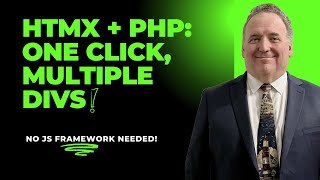 PHP amp HTMX Tutorial MultiDiv Updates with One Click  Simpler Than Vue React or Angular [upl. by Alansen]