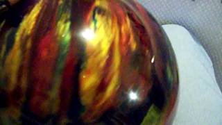 Ebonite Magnum BlueRubyGold Bowling Ball ReviewHD [upl. by Meikah]