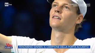 Fenomeno Sinner il campione della porta accanto  La Vita in diretta  15112023 [upl. by Ainahpets]