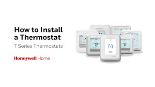 How to Install a Honeywell Home T3 T4 T5 T6 T9 T10 and T10 Thermostat [upl. by Rebmyk864]