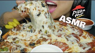 ASMR PIZZA HUT EATING SOUNDS  SASASMR [upl. by Annoyt]