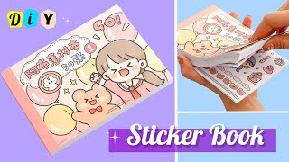 DIY Cute Sticker Book  How to make a sticker book at home  Handmade sticker book [upl. by Converse]