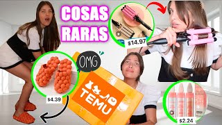 PROBANDO LAS COSAS MÁS RARAS DE TEMU DE 1 DÓLAR 😱  TIK TOK ME HIZO COMPRARLO ¿VALEN LA PENA [upl. by Idet167]