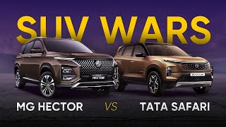 MG Hector vs TATA Safari  TUG OF WAR  Parkplus [upl. by Juli]