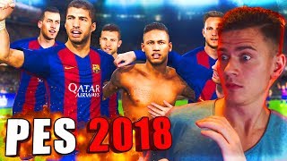 ПЕРВЫЙ РАЗ ИГРАЮ в PES 2018  Pro Evolution Soccer 18 [upl. by Nelleyram]