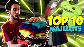 MON TOP 10 DE MES MEILLEURS MAILLOTS DE FOOT 1000€ DE MAILLOTS [upl. by Ramoh]