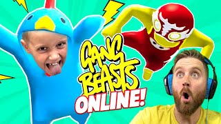 Gang Beasts ONLINE KCity vs the Internet  KCity GAMING [upl. by Adnuhsar972]