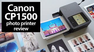 Canon SELPHY CP1500 review BEST photo printer [upl. by Rakel443]