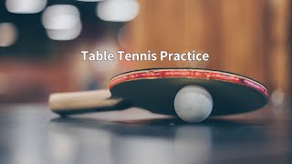 Table tennis practiceForehand flick [upl. by Nacul]