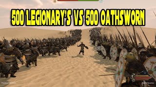 Mount amp Blade 2 Bannerlord 500 Legionary vs 500 Oathsworn Battle Test [upl. by Cheadle]