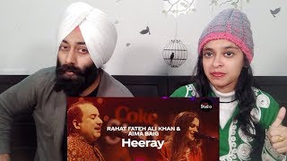 Indian Reaction on Coke Studio Season 12  Heeray  Rahat Fateh Ali Khan amp Aima Baig [upl. by Macintyre772]