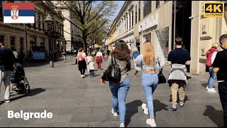 Belgrade Serbia 🇷🇸  4K ULTRA HD 60FPS Walking Tour  iPhone15 Pro Log Footage [upl. by Nyrek]