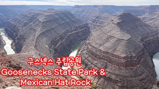 구스넥스 주립공원 Goosenecks State Park amp Mexican Hat Rock  UTAH [upl. by Ellennaj]