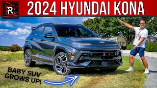 The 2024 Hyundai Kona NLine Is A Spunkier GrownUp Turbo Small SUV [upl. by Woodsum]