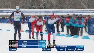 Highlights Day 8 CrossCountry Skiing Men Relay  4x75km lakeplacid2023 [upl. by Aniretac]