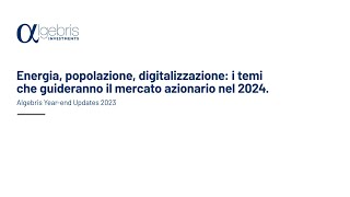 🇮🇹 Yearend Updates 2023  Energia popolazione digitalizzazione temi per lazionario 2024 [upl. by Poler]