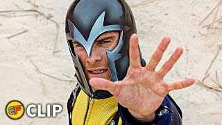 Magneto Stops The Missiles  Beach Scene  XMen First Class 2011 Movie Clip HD 4K [upl. by Adlar]