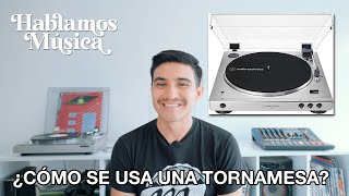 CÓMO USAR UN TOCADISCOS  APRENDE A USAR UNA TORNAMESA [upl. by Anestassia]