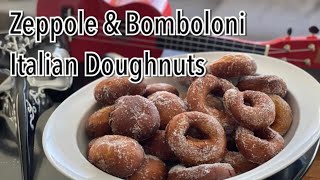 Zeppole e Bomboloni Italian Doughnuts  Italian Food Easy Peasy by the Bellardinelli Sisters [upl. by Zealand]