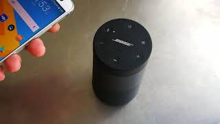 BOSE Soundlink Revolve Bluetooth speaker languages and sound check [upl. by Aerbua]