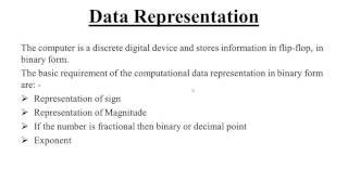 Data Representation Hindi [upl. by Yrrehs]