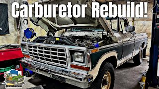 Motorcraft 2150 Carburetor Rebuild  1979 Ford F250 [upl. by Druci]