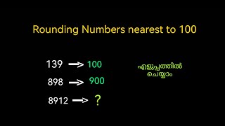 Rounding Numbers  Rounding Numbers Nearest 100  How to Round Numbers Maths in Malayalam [upl. by Enrique79]