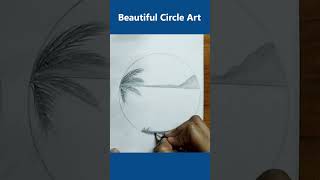 Beautiful Circle Natural Art  pencil drawing [upl. by Amsirac]