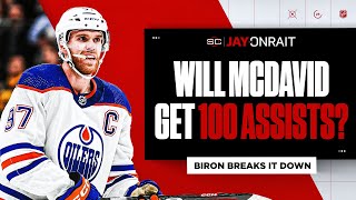 Will Connor McDavid hit 100 assists this season [upl. by Yssej]