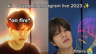 english sub  230808 straykids seungmin instagram live [upl. by Paterson513]