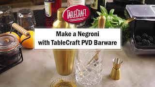 Make the Perfect Negroni with TableCrafts PVD Barware [upl. by Nyrmak]