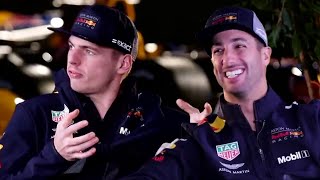 On The Sofa with Daniel Ricciardo and Max Verstappen [upl. by Benetta]